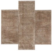 Χαλιά Κρεβατοκάμαρας (Σετ 3τμχ) Polcarpet Puffy Shaggy 1001 Brown