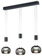 Φωτιστικό Οροφής - Ράγα Madison 342010332 82x18x150cm Dim 3xLed 900Lm 8W Black Trio Lighting