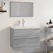 vidaXL Σετ Επίπλων Μπάνιου Γκρι Sonoma Επεξεργασμένο Ξύλο