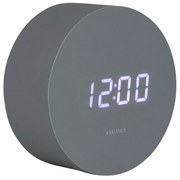 Ρολόι Επιτραπέζιο - Ξυπνητήρι Spry Round KA5981GY 9x4,3cm Grey Karlsson Mdf