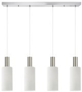 Φωτιστικό Οροφής - Ράγα Adept Tube 77-8476 85x12x300cm 4xE27 60W Nickel-White Homelighting