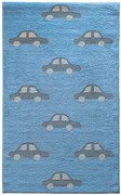 Παιδικό Χαλί KIDDO CARS LIGHT BLUE &#8211; 090×160 cm 090cm x 160cm