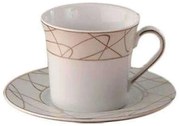 Φλυτζάνι Καφέ Planet 24.248.17 Multi Cryspo Trio Porcelain
