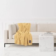 Κουβέρτα Καναπέ 3488 Fleece Ochre Greenwich Polo Club 130X170 130x170cm Πολυέστερ