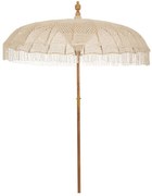 Ομπρέλα Μακραμέ 84847 185x170cm Natural-White