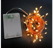 Λαμπάκια 50 Micro LED Μπαταρίας Xάκλινο Σύρμα Χρυσά 2200Κ IP20 30-0508 Lumen-30-0508-Χρυσό 30-0508