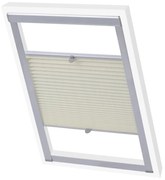 vidaXL Στόρι Σκίασης Πλισέ Κρεμ C04