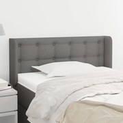 vidaXL Κεφαλάρι με Πτερύγια Σκούρο Γκρι 93x16x78/88 εκ. Υφασμάτινο
