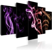 Πίνακας - Colored smoke - 5 pieces 100x50