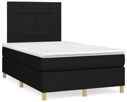 ΚΡΕΒΑΤΙ BOXSPRING ΜΕ ΣΤΡΩΜΑ ΜΑΥΡΟ 120X190 ΕΚ. ΥΦΑΣΜΑΤΙΝΟ 3269932