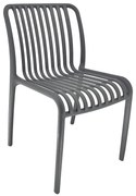MODA-Ν Καρέκλα Στοιβαζόμενη PP, Απόχρωση Γκρι  51x57x78cm [-Γκρι-] [-PP - PC - ABS-] Ε3801,2Ν