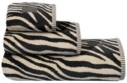 Πετσέτα 4093 Black-Beige Greenwich Polo Club Χεριών 30x50cm 100% Βαμβάκι