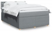 ΚΡΕΒΑΤΙ BOXSPRING ΜΕ ΣΤΡΩΜΑ ΑΝΟΙΧΤΟ ΓΚΡΙ 140X200 ΕΚ. ΥΦΑΣΜΑΤΙΝΟ 3289793