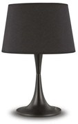 Φωτιστικό Επιτραπέζιο London 110455 32x48,5cm 1xE27 60W Black Ideal Lux