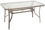 Τραπέζι Κήπου Bruno HM5106.04 140x80x71cm Champagne