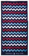 Πετσέτα Θαλάσσης 4008 Blue-Red-White Greenwich Polo Club Θαλάσσης 90x180cm 100% Βαμβάκι