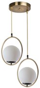 Φωτιστικό Οροφής Ring 846STL2846 Φ25x70cm 2xE27 60W Multi-Gold Opviq