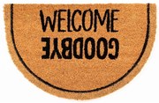 Πατάκι Εισόδου Coco Gold 920 Welcome Goodbye 40X60cm Beige-Black Sdim 40Χ60