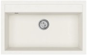 Helika Quadro SQQ 103 Ένθετος Γρανιτένιος Νεροχύτης Μ79.5xΠ50.5cm Λευκό