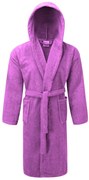 Μπουρνούζι ΚΟΜΒΟΣ Πετσετέ με κουκούλα 400gr/m2 100% Cotton Lilac Medium