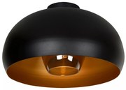 Φωτιστικό Οροφής Lucide 30186-38-30 SHARAN Μαύρο Ματ (Black Mat)|Φυμέ (Smoke)