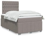 ΚΡΕΒΑΤΙ BOXSPRING ΜΕ ΣΤΡΩΜΑ TAUPE 120X190 ΕΚ. ΥΦΑΣΜΑΤΙΝΟ 3293918