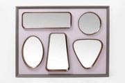 Καθρέφτης Τοίχου Art Shapes  Ροζ  170x7.4x130εκ - Μωβ