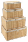 Κουτιά Αποθήκευσης (Σετ 4τμχ) T-D 84194195 Beige