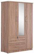 ΝΤΟΥΛΑΠΑ ΜΕ ΚΑΘΡΕΦΤΗ &amp; ΣΥΡΤΑΡΙΑ CEASAR HM2485.11 SONAMA OAK ΜΕΛΑΜΙΝΗ 119x48x183Υεκ