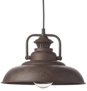 Φωτιστικό Οροφής Μονόφωτο Aca Gaia KS184331R Rust