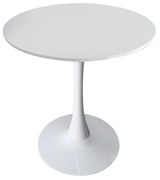 Τραπέζι Τραπεζαρίας 2261 Fylliana Στρόγγυλο Λευκό Φ60x74 εκ. 60x60x74 εκ.