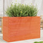vidaXL Ζαρντινιέρα Καφέ Κεριού 110x40x68,5 εκ. από Μασίφ Ξύλο Πεύκου