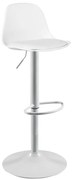 Σκαμπό Bar Martin ΕΜ400,2 41x40x79/89cm White Μέταλλο,Πολυπροπυλένιο