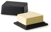 Βουτυριέρα Ceramic 03726000 12x6x10cm Black Continenta Κεραμικό