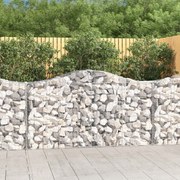 Συρματοκιβώτια Τοξωτά 2 τεμ. 200x50x100/120 εκ. Γαλβαν. Ατσάλι 3145640