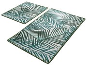 Πατάκια Μπάνιου Botany 359CHL2366 (Σετ 2τμχ) Green L'essentiel Maison 60x100cm Πολυέστερ