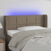 ΚΕΦΑΛΑΡΙ ΚΡΕΒΑΤΙΟΥ LED TAUPE 93X16X78/88 ΕΚ. ΥΦΑΣΜΑΤΙΝΟ 3123222