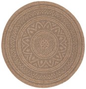 Στρογγυλό Χαλί Καλοκαιρινό (Φ200) Royal Carpet Avanos 8871 Black