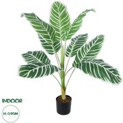 Τεχνητό Διακοσμητικό Φυτό Λευκή Ζέβρα Artificial Garden 20943 Globostar-20943-Λευκό 20943