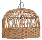 Κρεμαστό Φωτιστικό Οροφής Erdon Inart μπανάνα ξύλο-rattan pe Φ60x45εκ 337-000020 337-000020 Καφέ