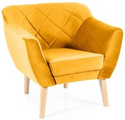 FOTEL KARO 1 VELVET CURRY BLUVEL 68 / BUK DIOMMI-80-2775