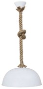 Φωτιστικό Οροφής Sfera/30 31-1056 1L Rope Ut-White Heronia Plastic