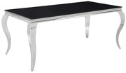 TABLE PRINCE BLACK/CHROME 180X90 DIOMMI PRINCECCH180