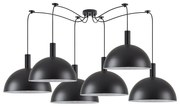 Φωτιστικό Οροφής  SE21-BL-4-BL6-MS40 ADEPT TUBE Black Metal Shade Pendant+ - 51W - 100W - 77-8498