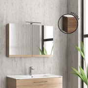 KARAG   Καθρέπτης ανοιγόμενος με δύο πόρτες Brown 8702 Collection:NEW KARAG 90x13x60cm KARAG-5206836046563