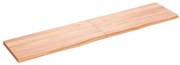 vidaXL Ράφι Τοίχου Ανοιχτό Καφέ 180x40x(2-4)εκ. Επεξ. Μασίφ Ξύλο Δρυός