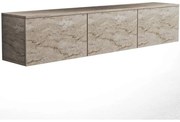 Έπιπλο Τηλεόρασης Επιτοίχιο Με Φως Led Neon 382NRC2507 160x32x35cm Travertine Beige