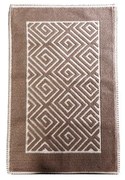 Ταπέτο Polycotton Labyrinth Brown ESPIEL 50x80εκ. LAX206