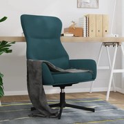 vidaXL Πολυθρόνα Relax Μπλε Βελούδινη