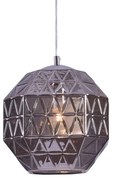 Φωτιστικό Οροφής 77-3747 SE4288-01CL Matilde Smoke Glass - Chrome Homelighting Γυαλί